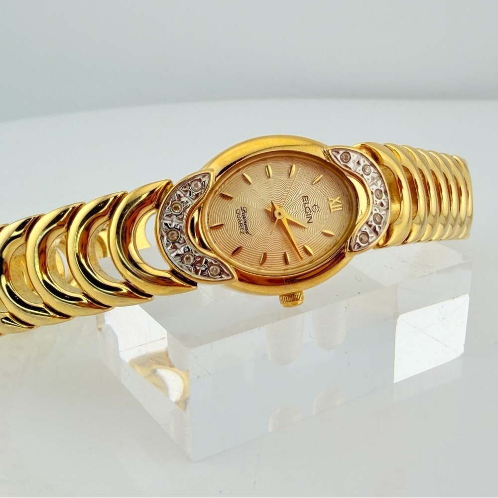 Vintage Women’s Elgin "Diamond" Quartz Dress Watch